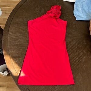Elegant Red One-Shoulder top